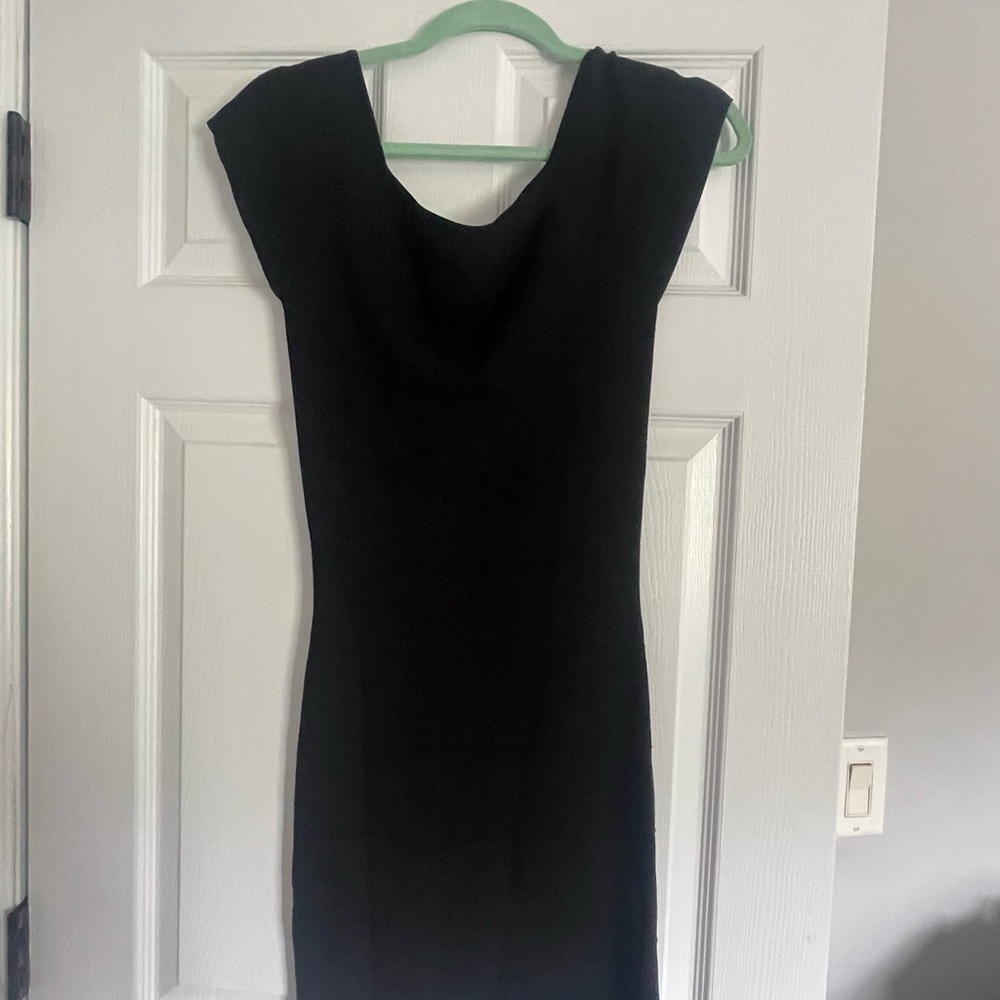 Max studio black knee length dress.